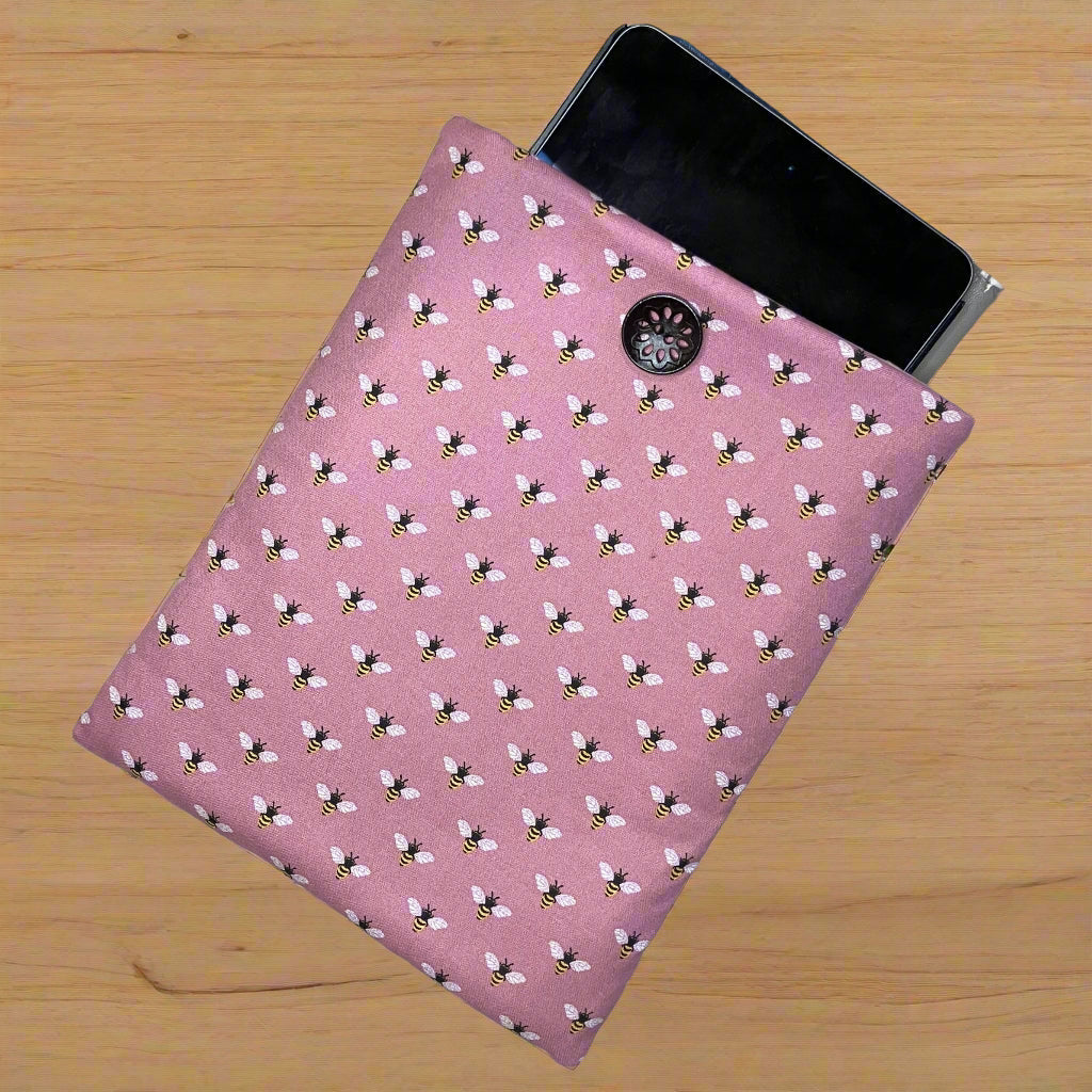 8x10" Mauve Bee Book/Kindle Sleeve