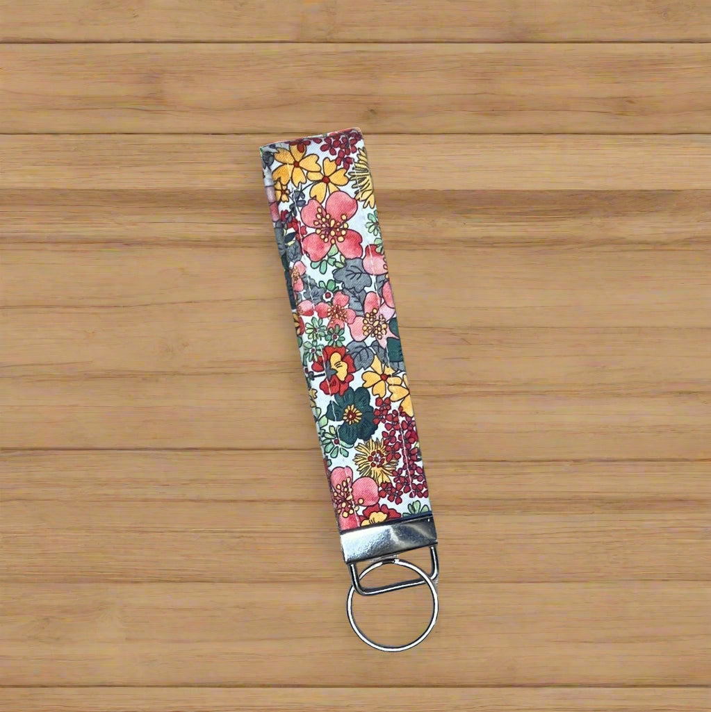 Summer Flower Wristlet Keychain