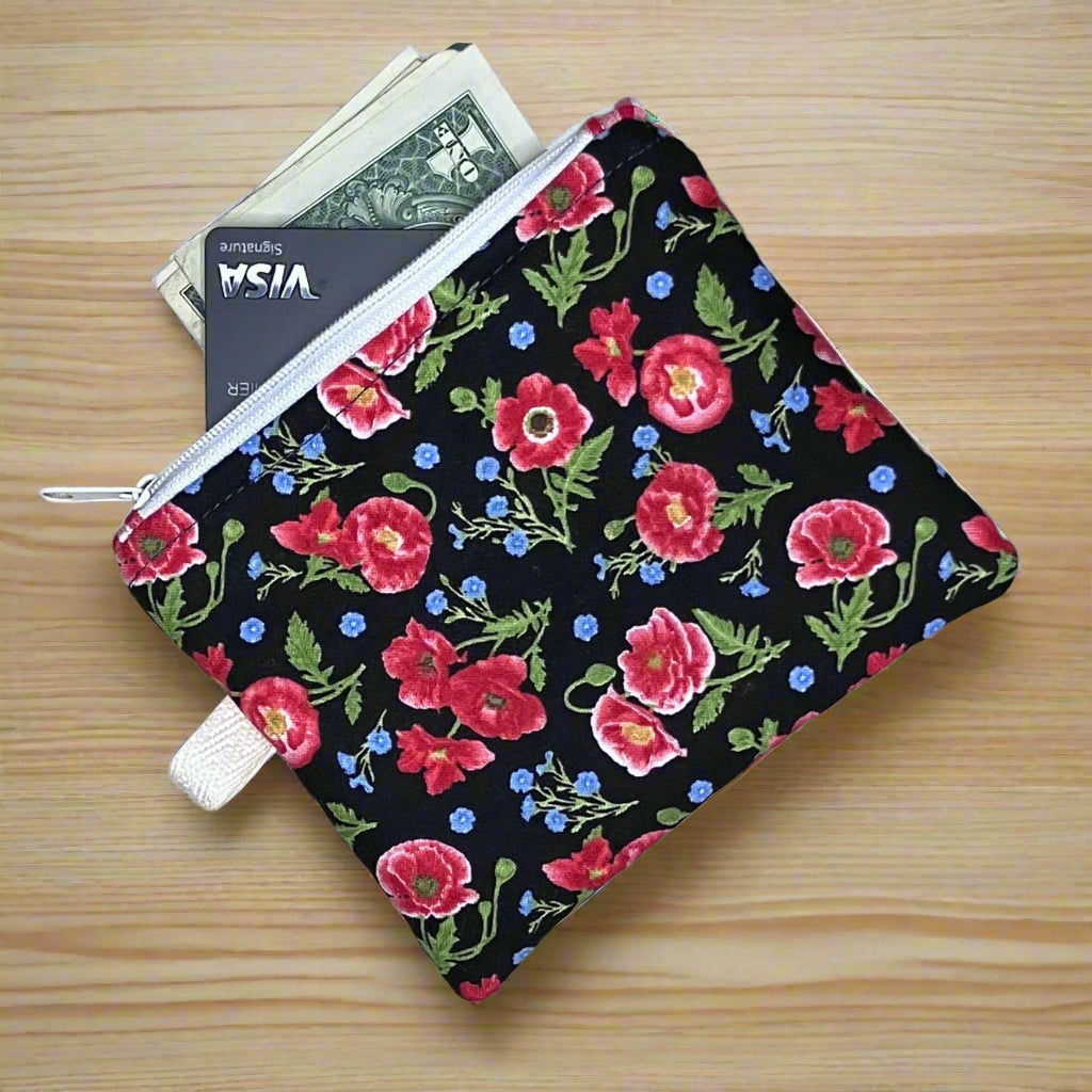Poppy Mini Zipper Wallet