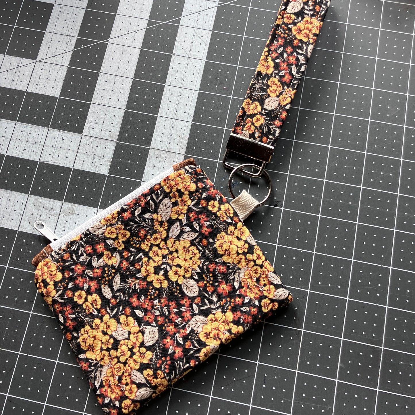 Golden Fall Mini Zipper Wallet