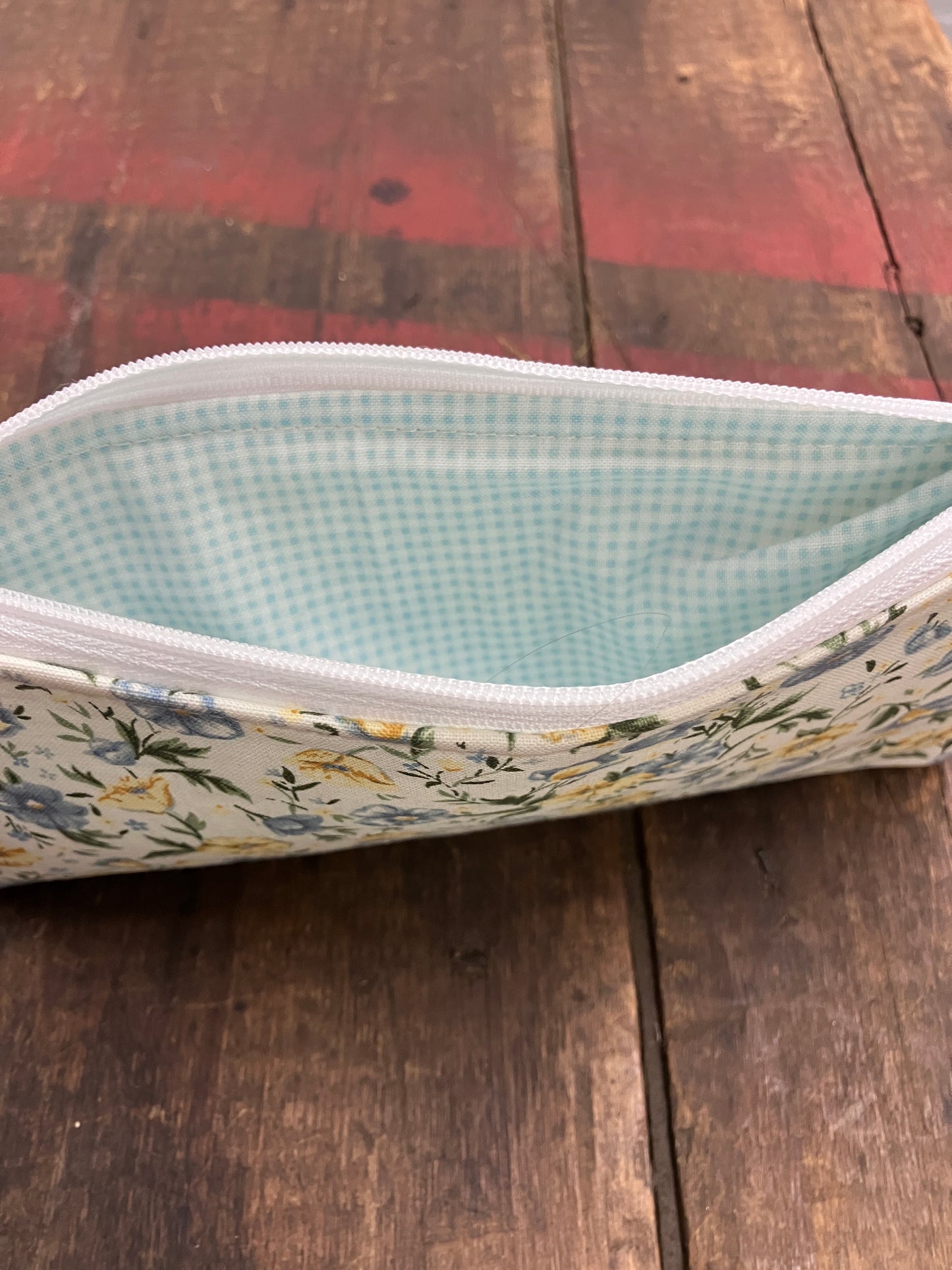 Yellow and Blue Flowers Pencil Case
