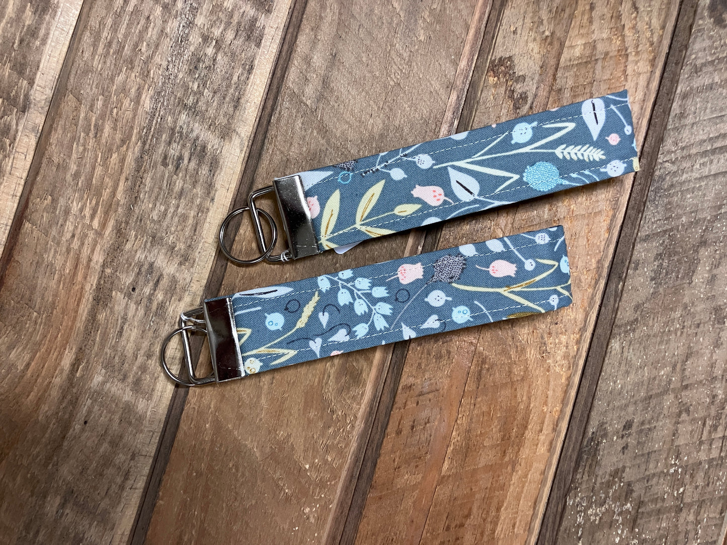 Dusty Blue Wristlet Keychain