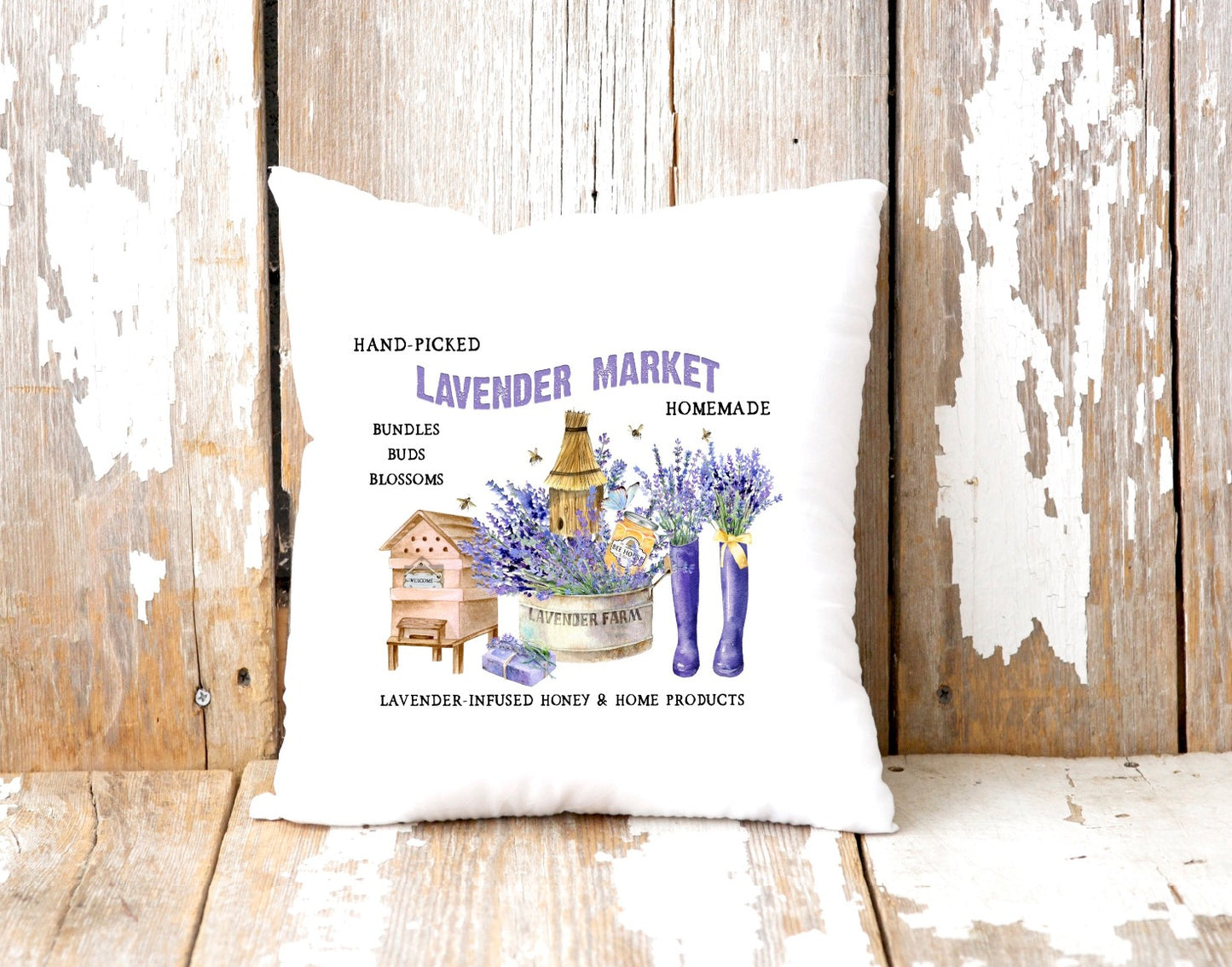 Lavender Market Pillow