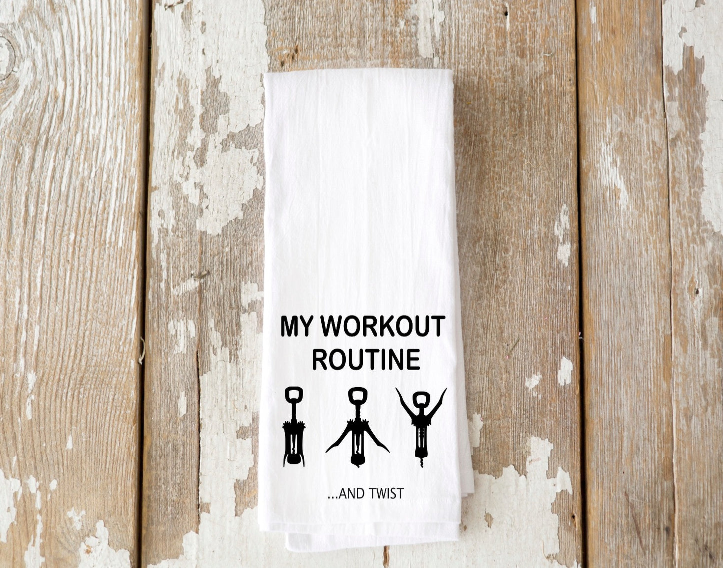 Workout Routine Tea Towel