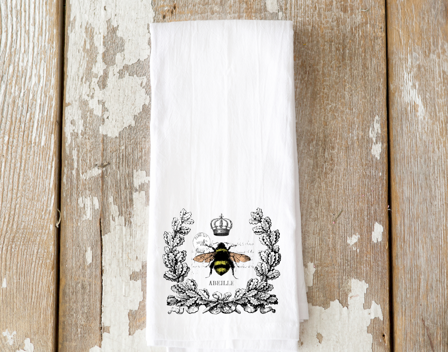 French Bee Tea Towel
