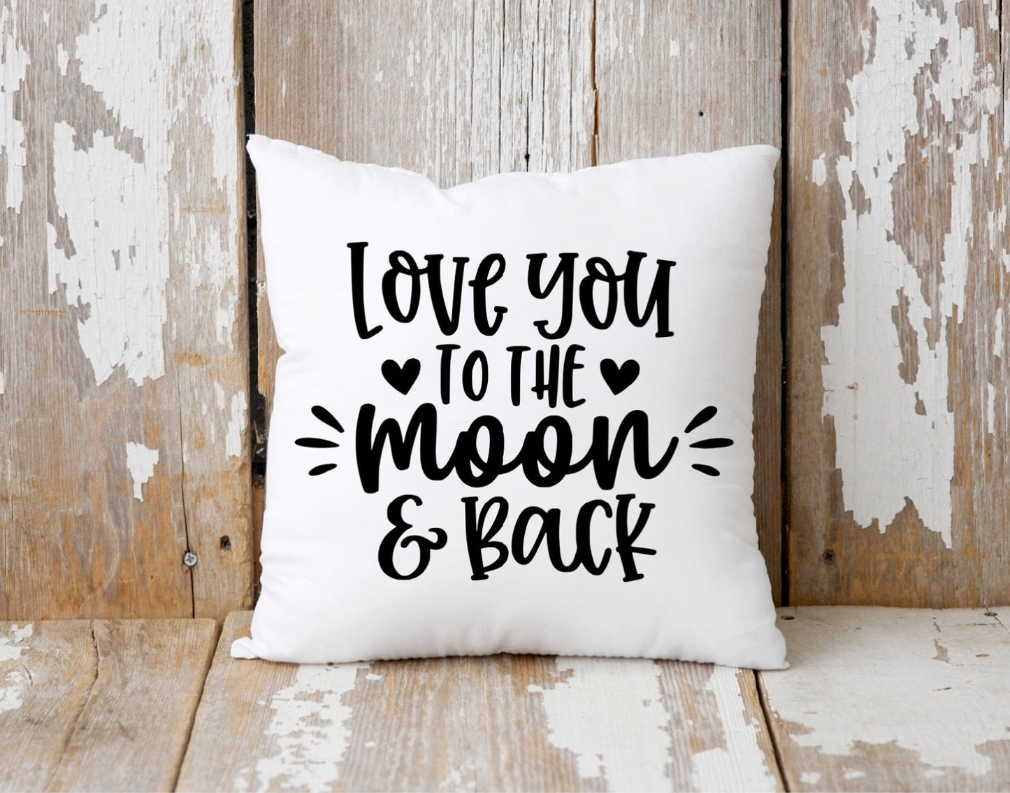 Valentine Love You to the Moon Pillow