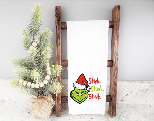 Grinch Holiday Tea Towel