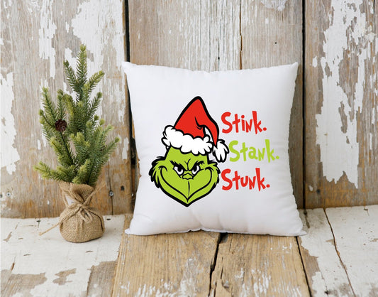 The Grinch Holiday Pillow