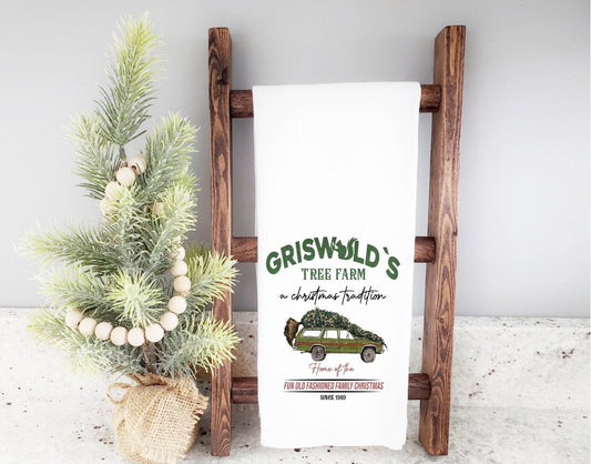 Griswold Tree Farm Holiday Tea Towel