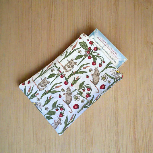 Mouse and Strawberry Book/Kindle Sleeve