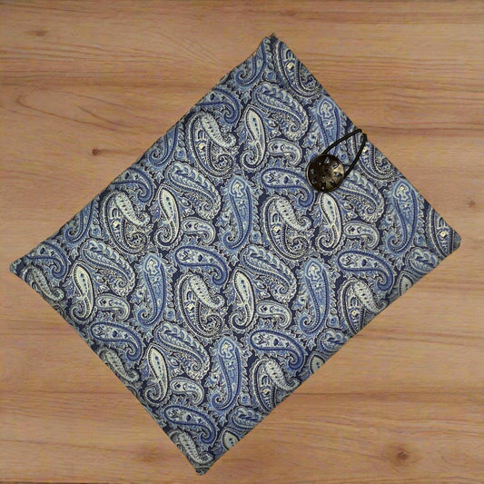 8x10" Blue Paisley Book/Kindle Sleeve