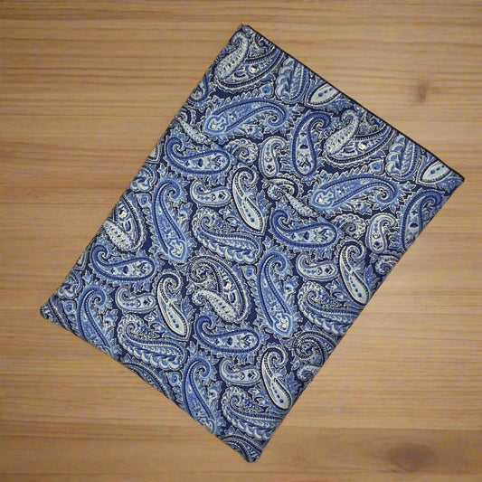 6x8" Blue Paisley Book/Kindle Sleeve