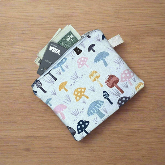 Mushroom Mini Zipper wallet
