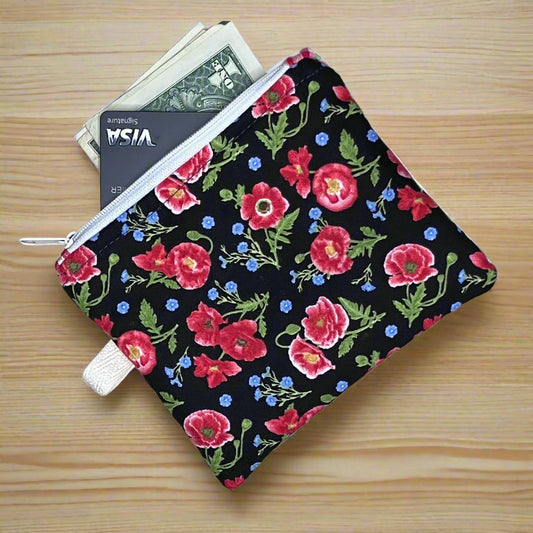 Poppy Mini Zipper Wallet