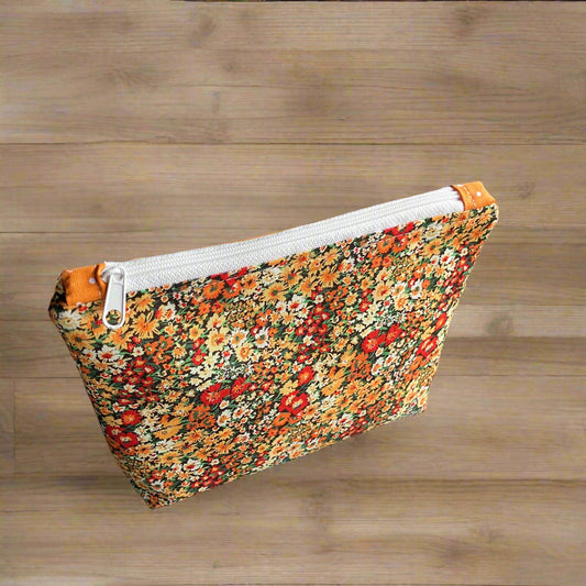 Fall Flowers Zipper Pouch