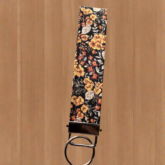 Golden Fall Wristlet Keychain