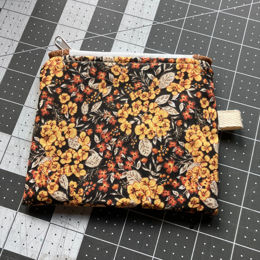 Golden Fall Mini Zipper Wallet