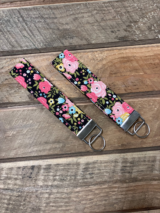Peach Blossoms Wristlet Keychain