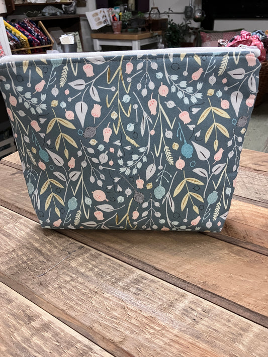 Dusty Blue Zipper Pouch