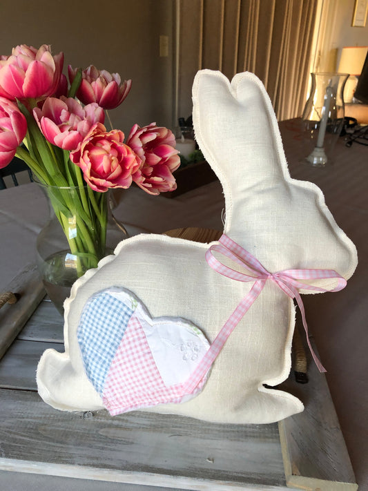 Spring Handmade Linen Bunny