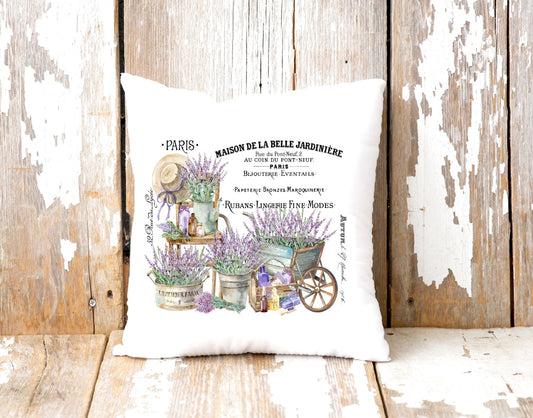 The Beautiful Gardener Lavender Pillow