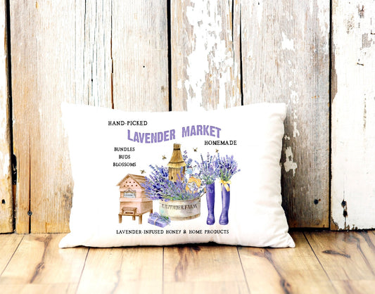 Lavender Market Pillow