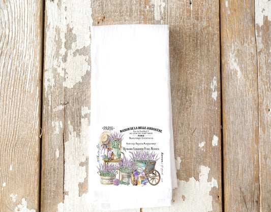 La Belle Jardiniere Lavender Tea Towel