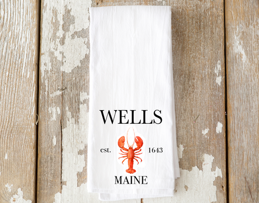 Wells Lobster Tea Towel