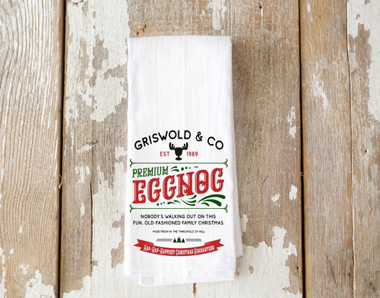 Griswold Eggnog Holiday Tea Towel