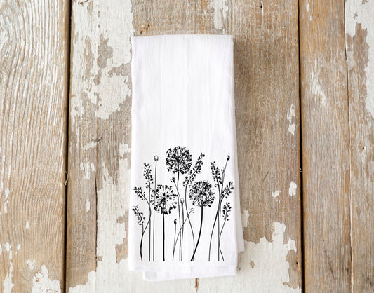 Allium Spring Tea Towel