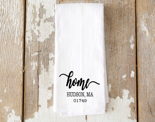 Customizable Home Town Tea Towel