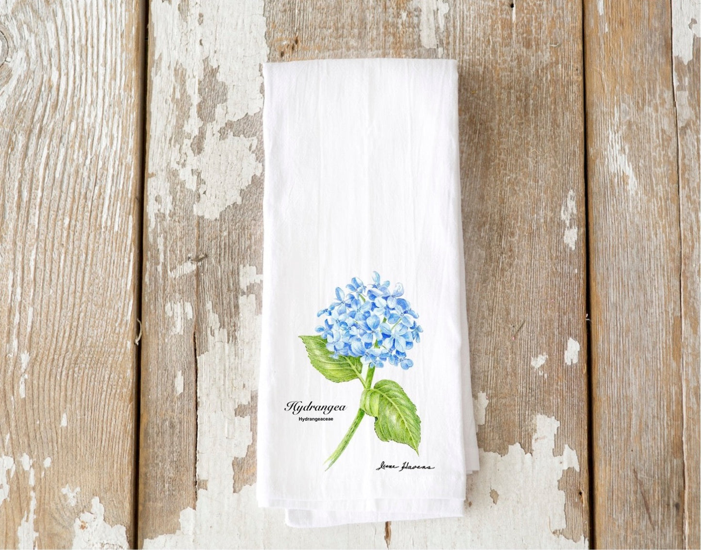 Hydrangea Spring  Tea Towel