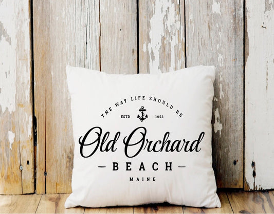 Town/Beach  Customizable Pillow