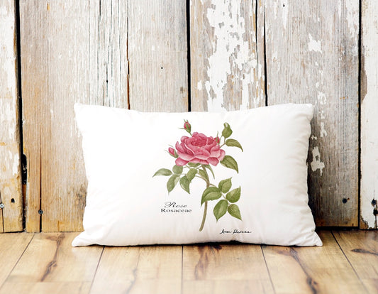 Pink Rose Pillow