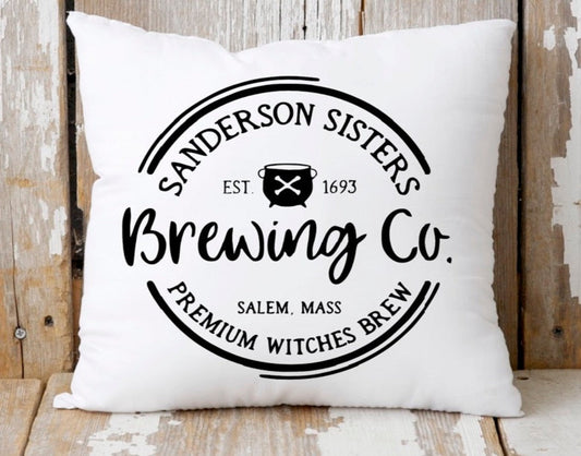 Hocus Pocus Sanderson Sisters Brewing Fall Pillow