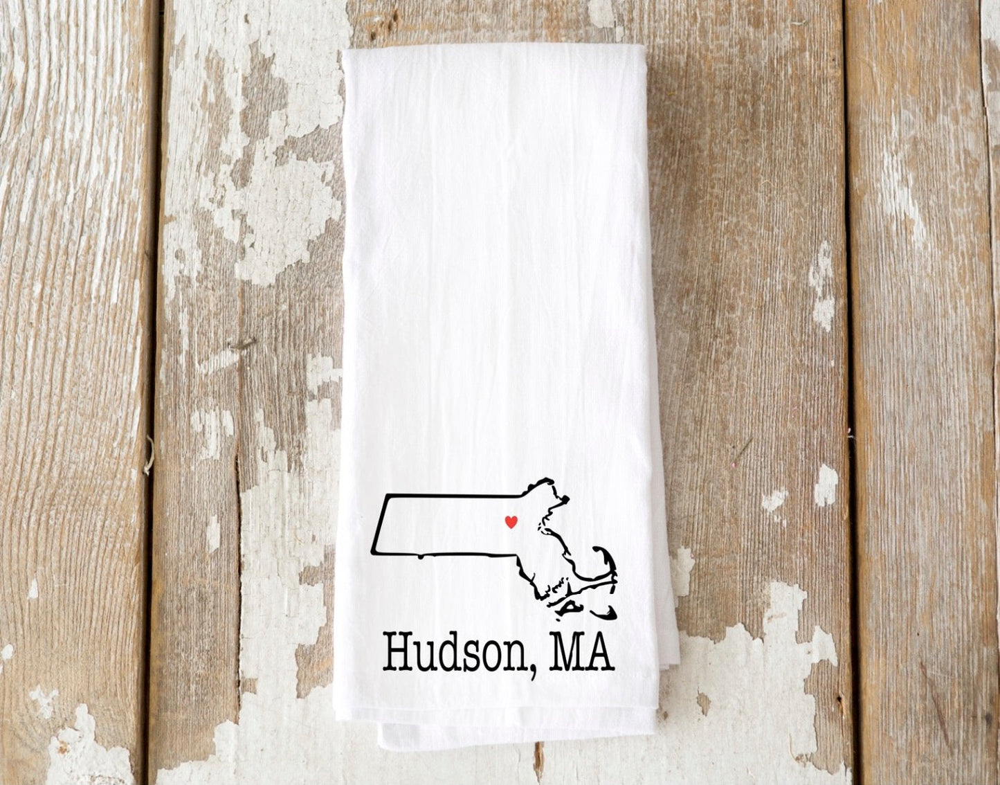 Customizable State and Town Tea Towel