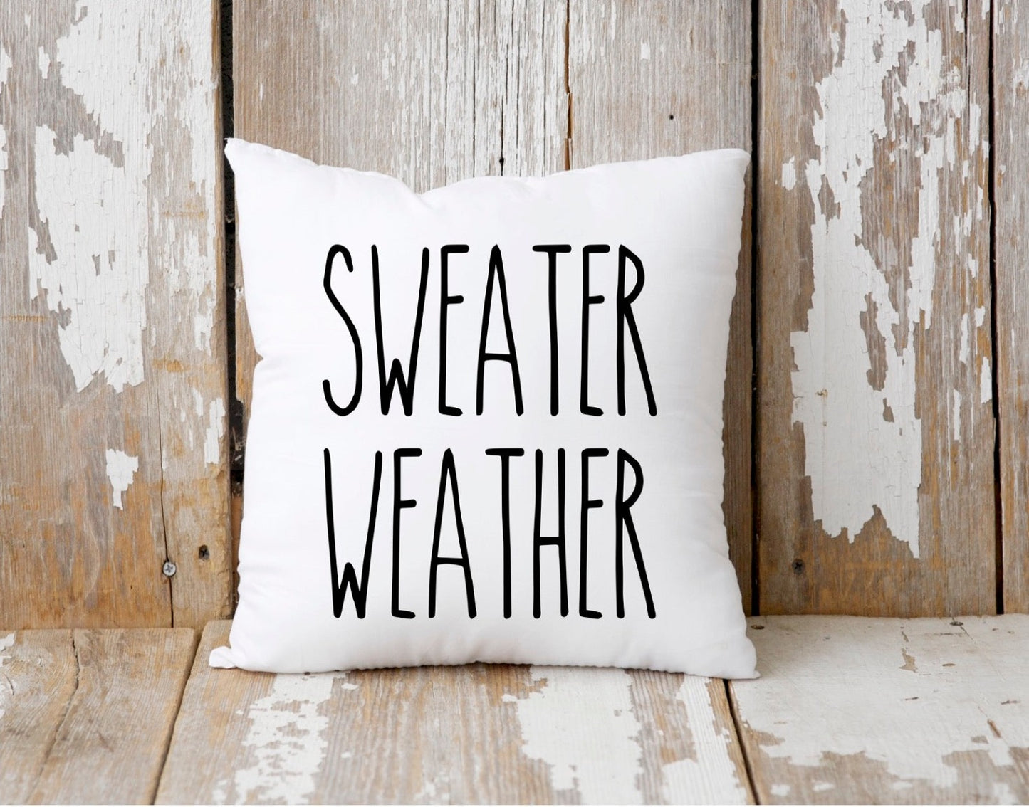 Sweater Weather Fall Pillow