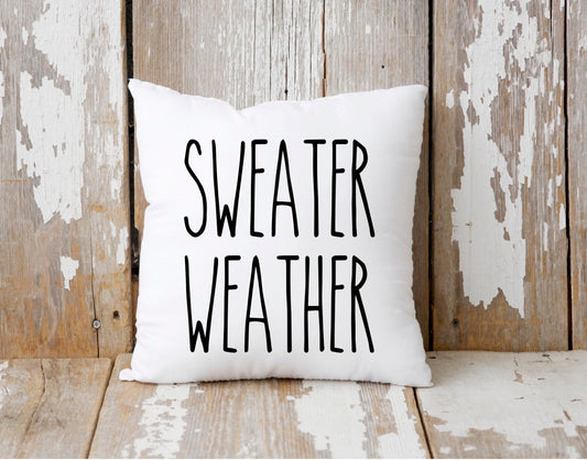 Sweater Weather Fall Pillow