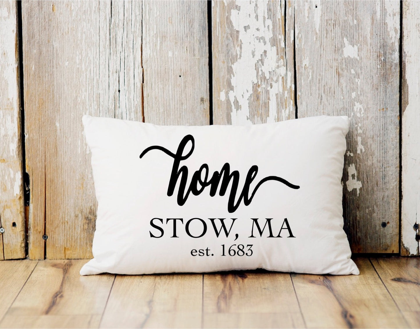 Customizable Home Town Pillow